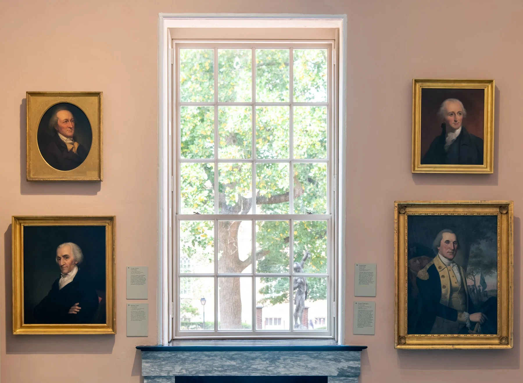 Window interior, Second National Bank of the United States