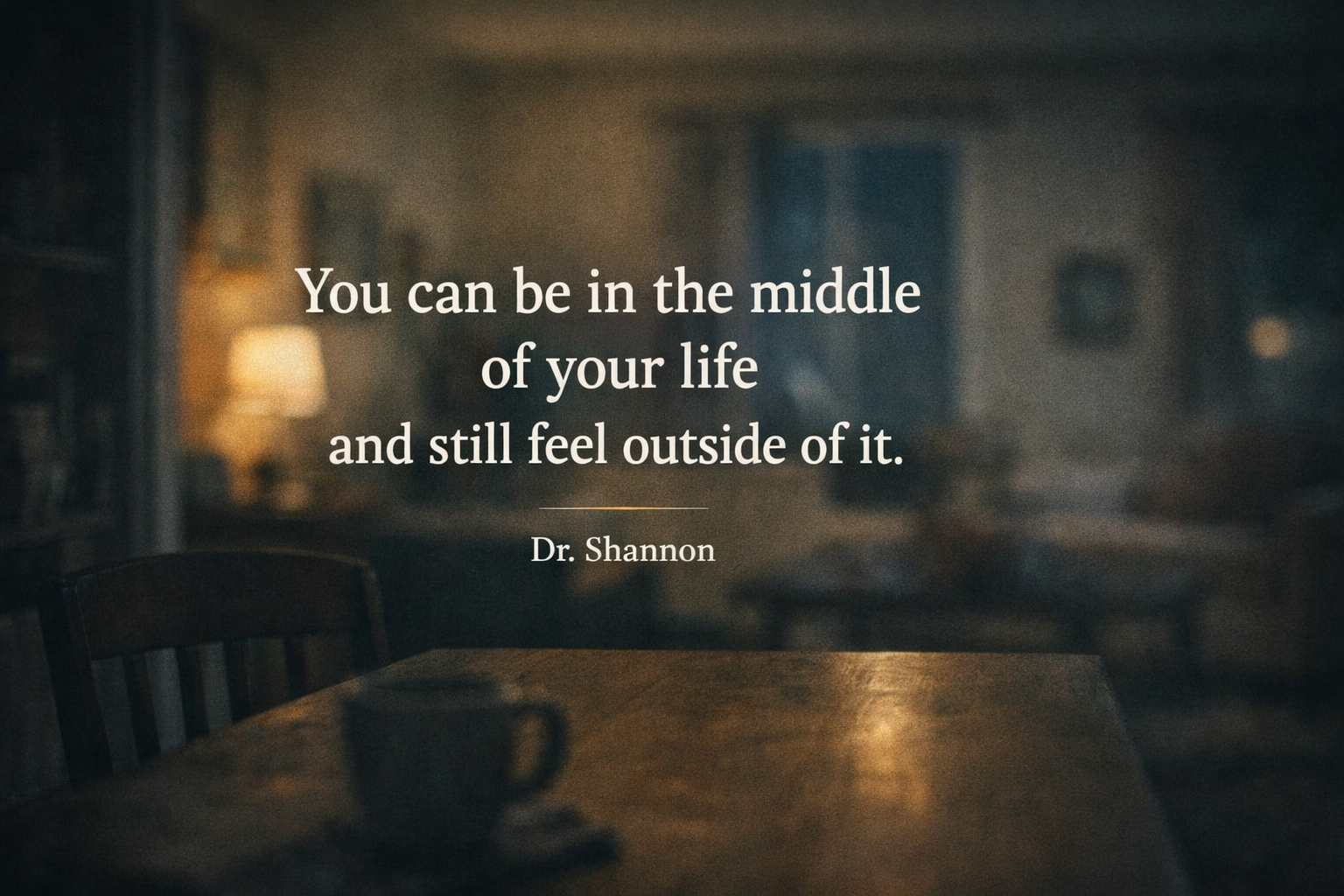 Why does my life look fine…but feel off when I’m actually living it?