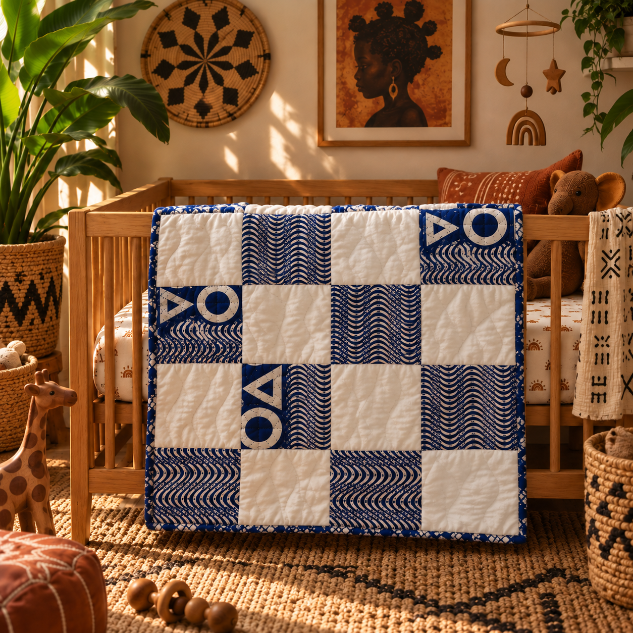 Island Indigo Baby Quilt