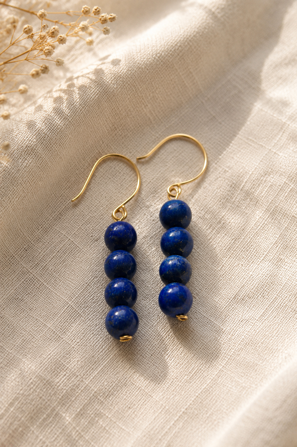 Moonlit Waters Earrings — Lapis Lazuli