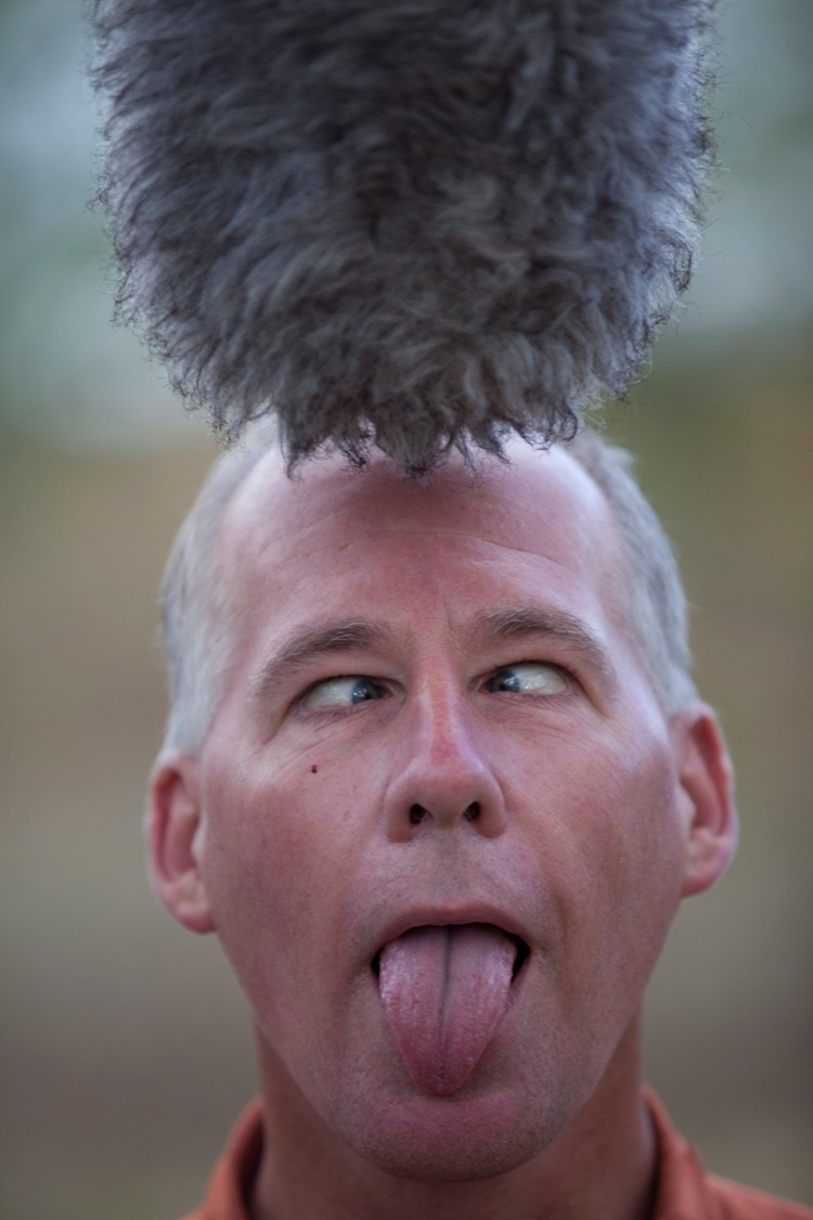 During filming in Tanzania, I tried to lighten up the crew.