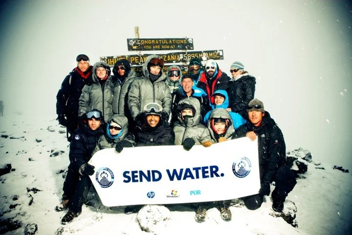 Summit on the Summit:   All of our hikers, including Kenna, Jessica Biel, Jimmy Chin, Alexandra Cousteau and I, made the top of the tallest mountain in Africa and helped shine a spotlight on the global water crisis.