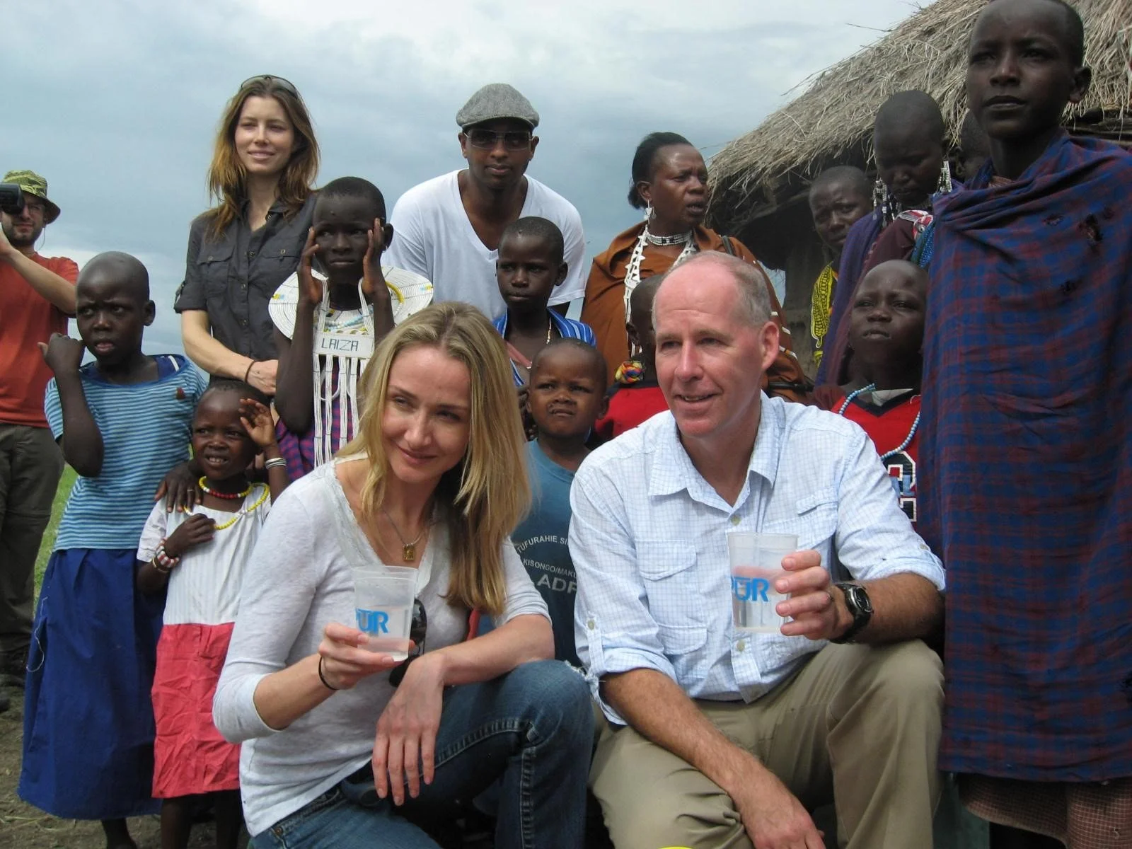 I hosted Alexandra Cousteau, Jessica Biel, and Kenna in a Maasai village, prior to the hike of Kilimanjaro.