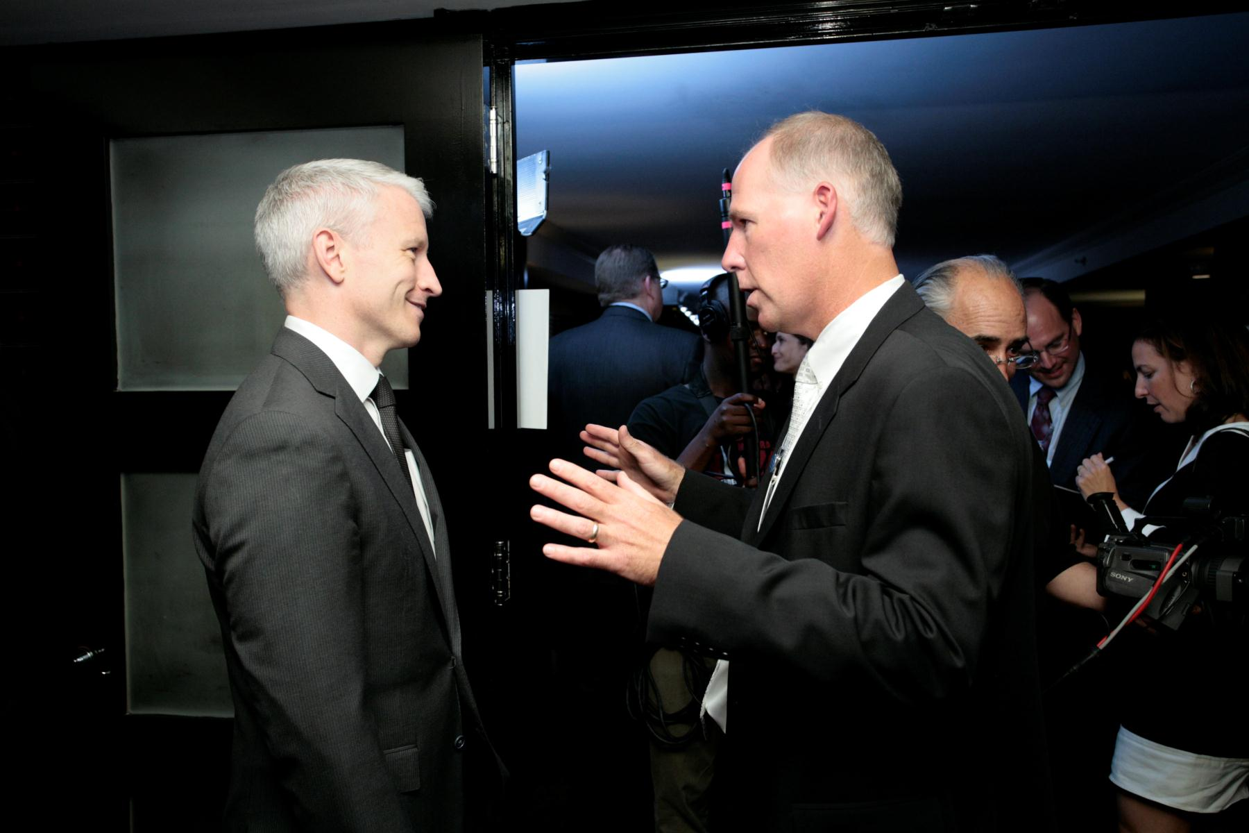 Anderson Cooper later told me he didn't exactly understand what I was saying but he appreciated my intensity.