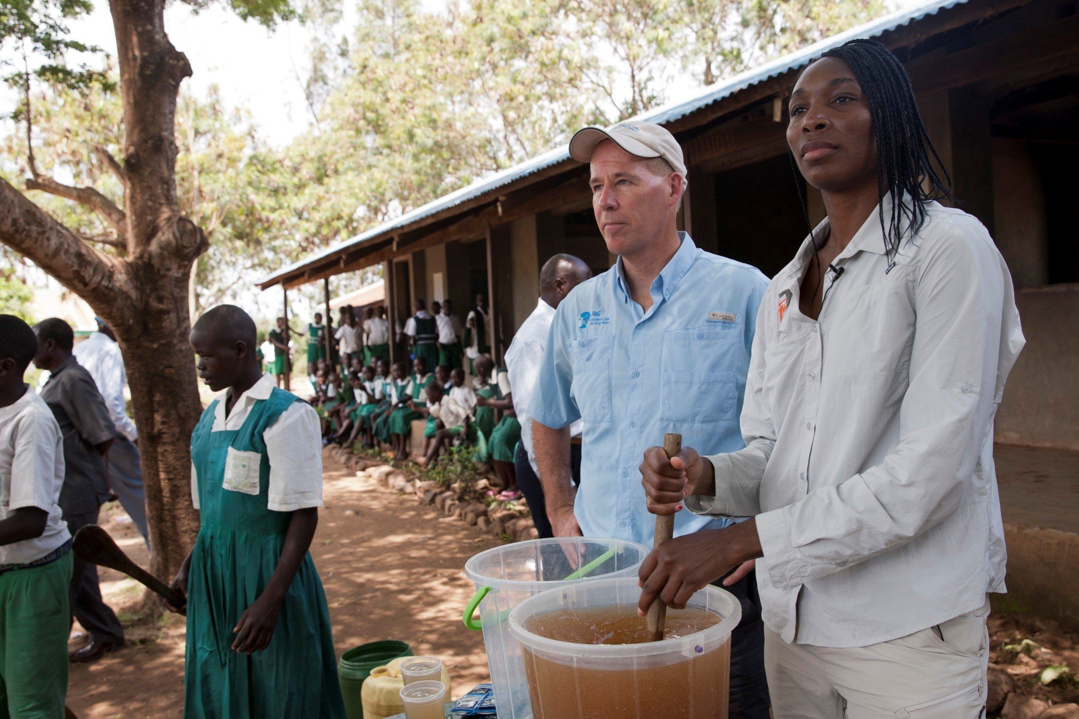 I’m grateful to CARE for allowing me to help host tennis great Venus Williams on her first trip to Africa.  Despite being one of the world’s greatest athletes, she felt the burden of carrying heavy water. Also the immense joy of sharing clean water, 