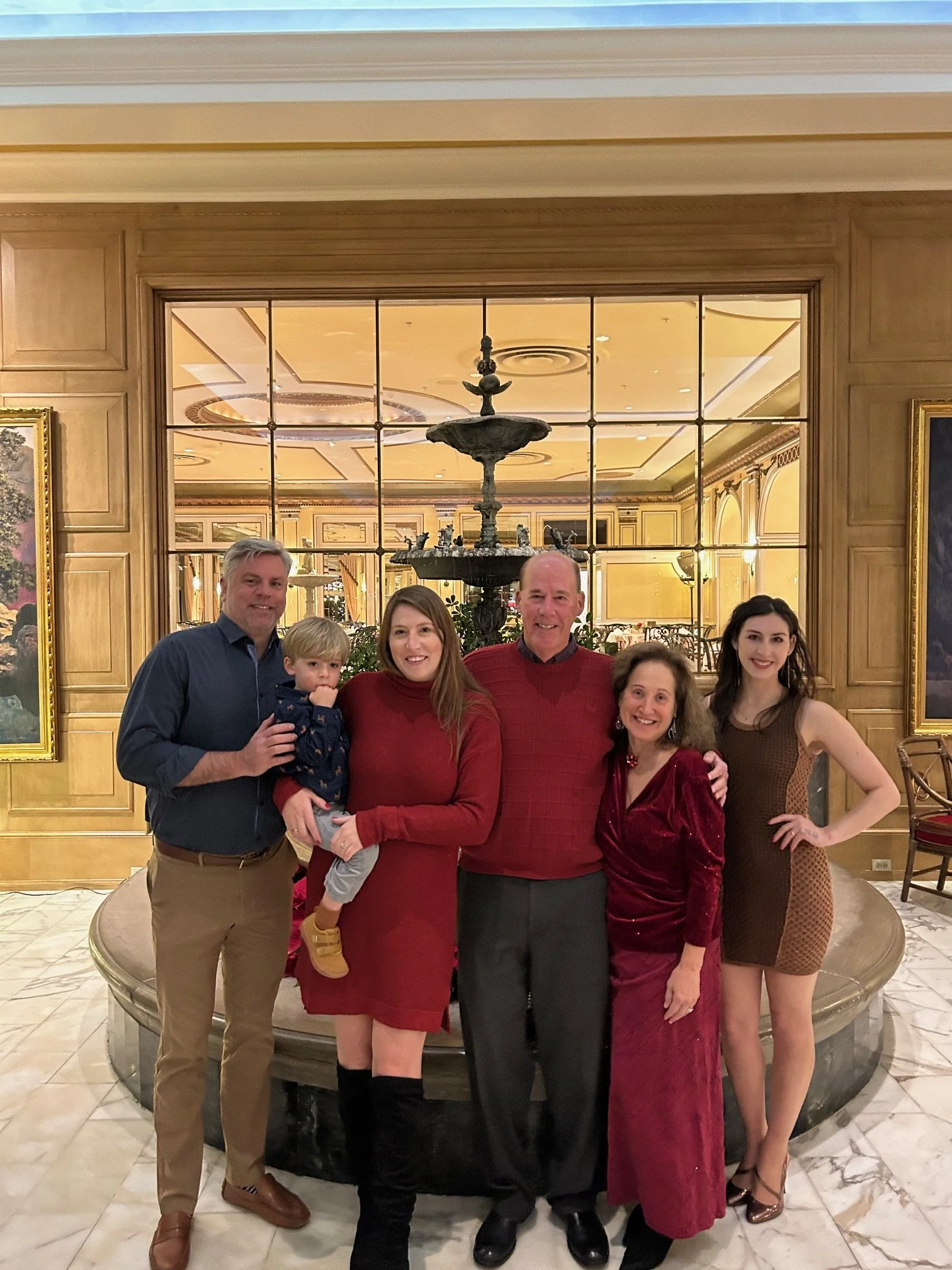 My family celebrating Christmas in Colorado. From left to right, my son-in-law John Batten, grandson Kade Batten, daughter Ashton Allgood-Batten, myself, wife Dr. Elaine Allgood, and daughter Dr. Meredith Allgood.