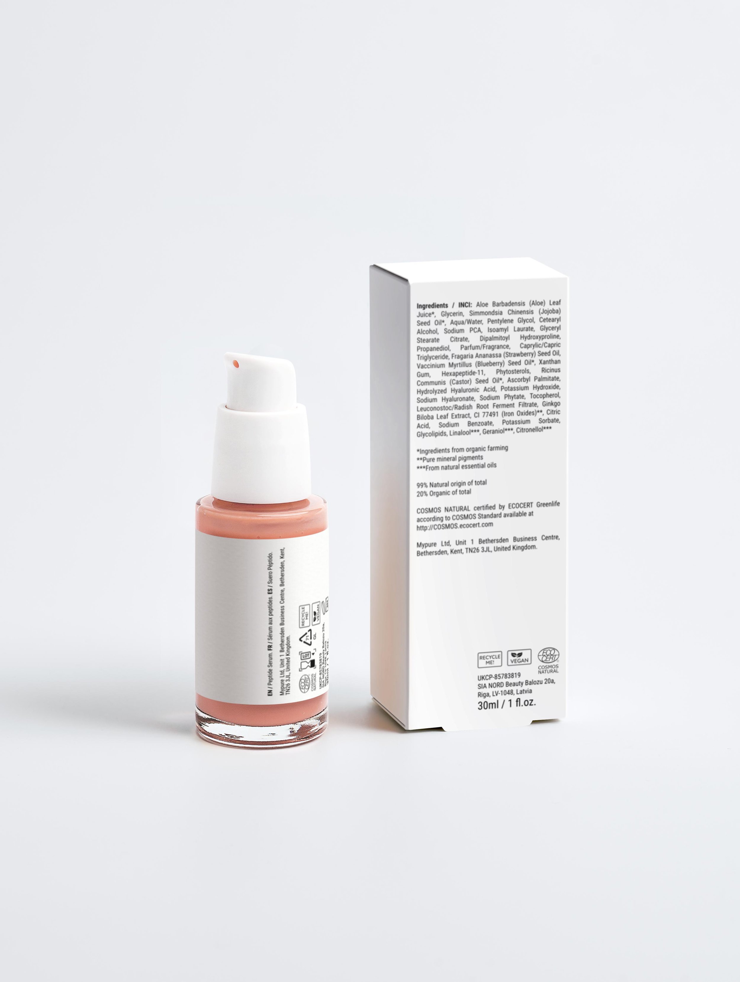 Peptide serum ingredients