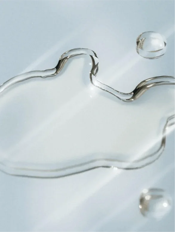 Texture shot of organic micellar water