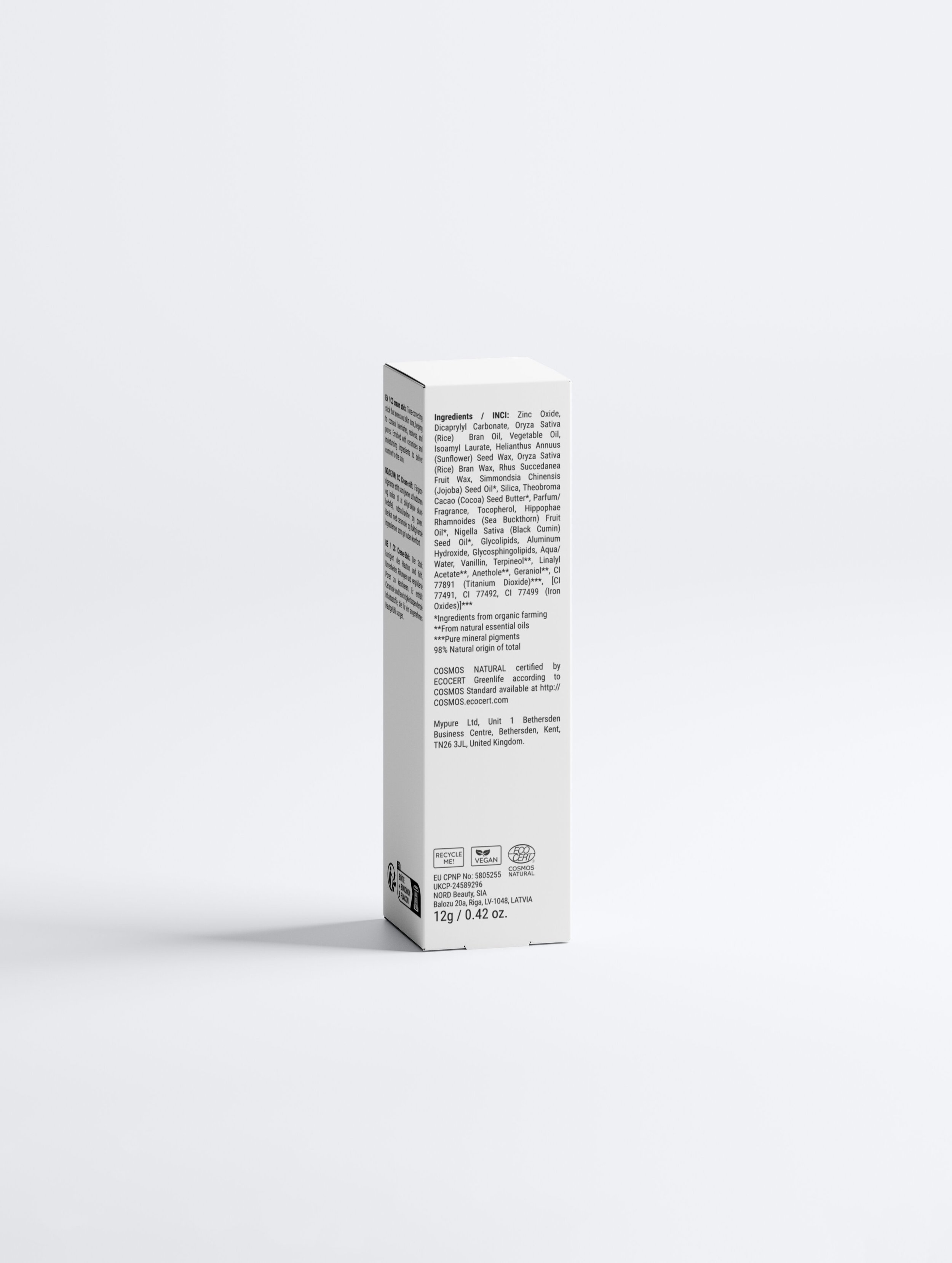 CC Cream Ceramide SPF30 Stick ingredients