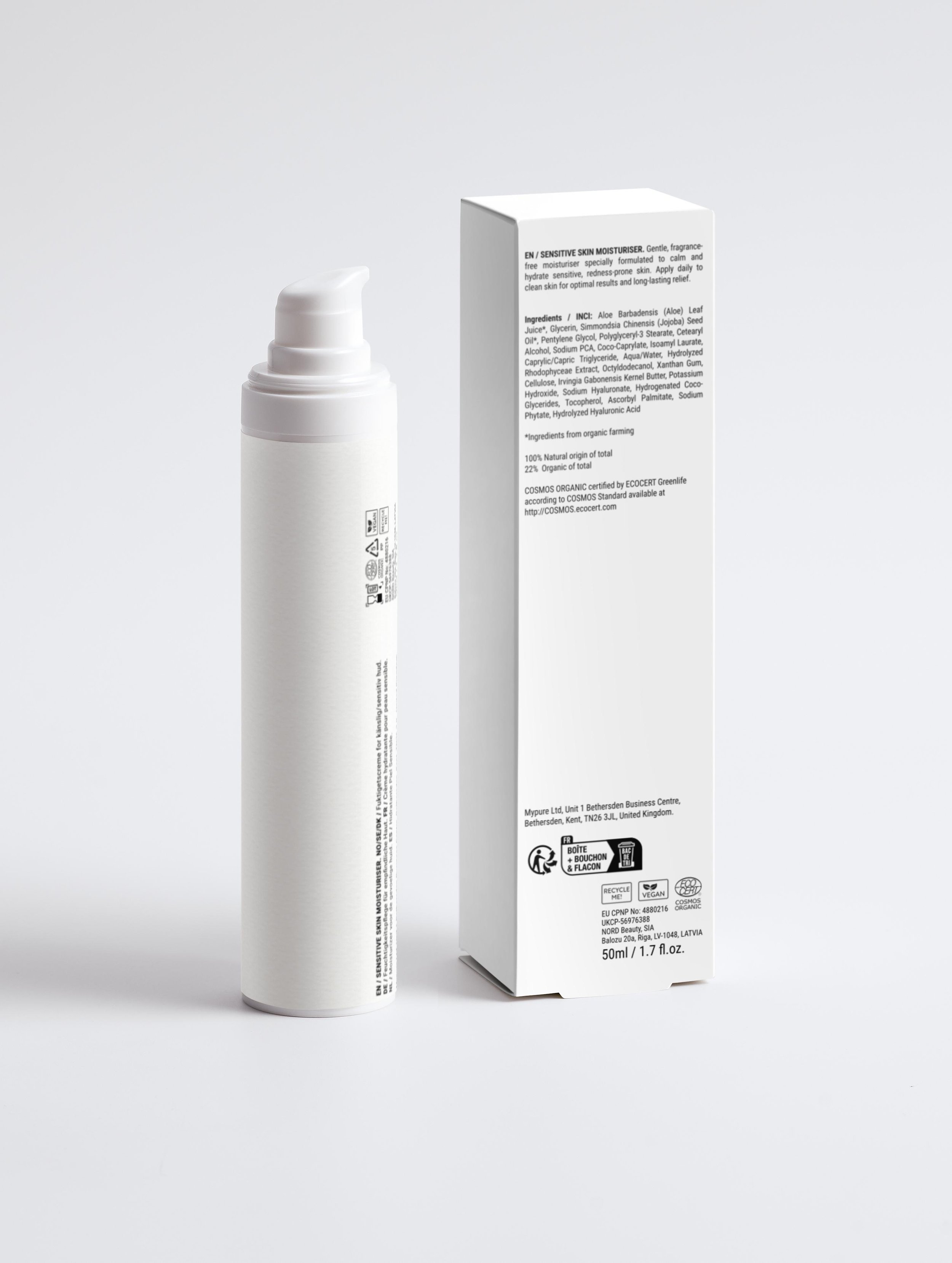 sensitive skin moisturiser ingredients