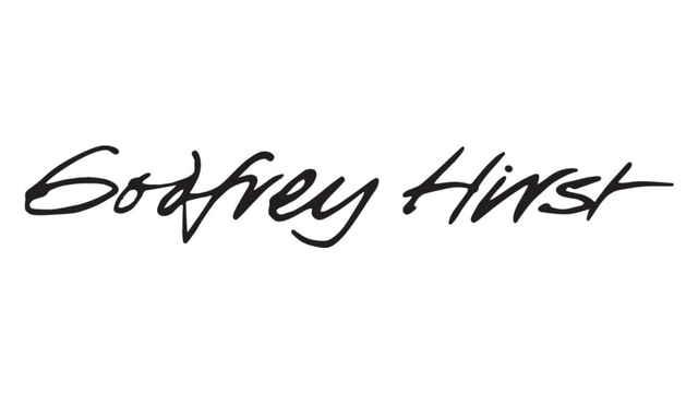 Signature-style text that reads 'Godfrey Hirst' in black on a white background.