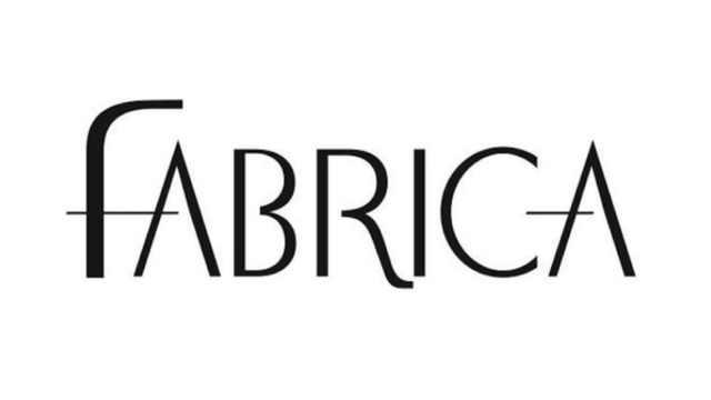 The image features the word 'FABRICA' written in a stylish black font on a white background.