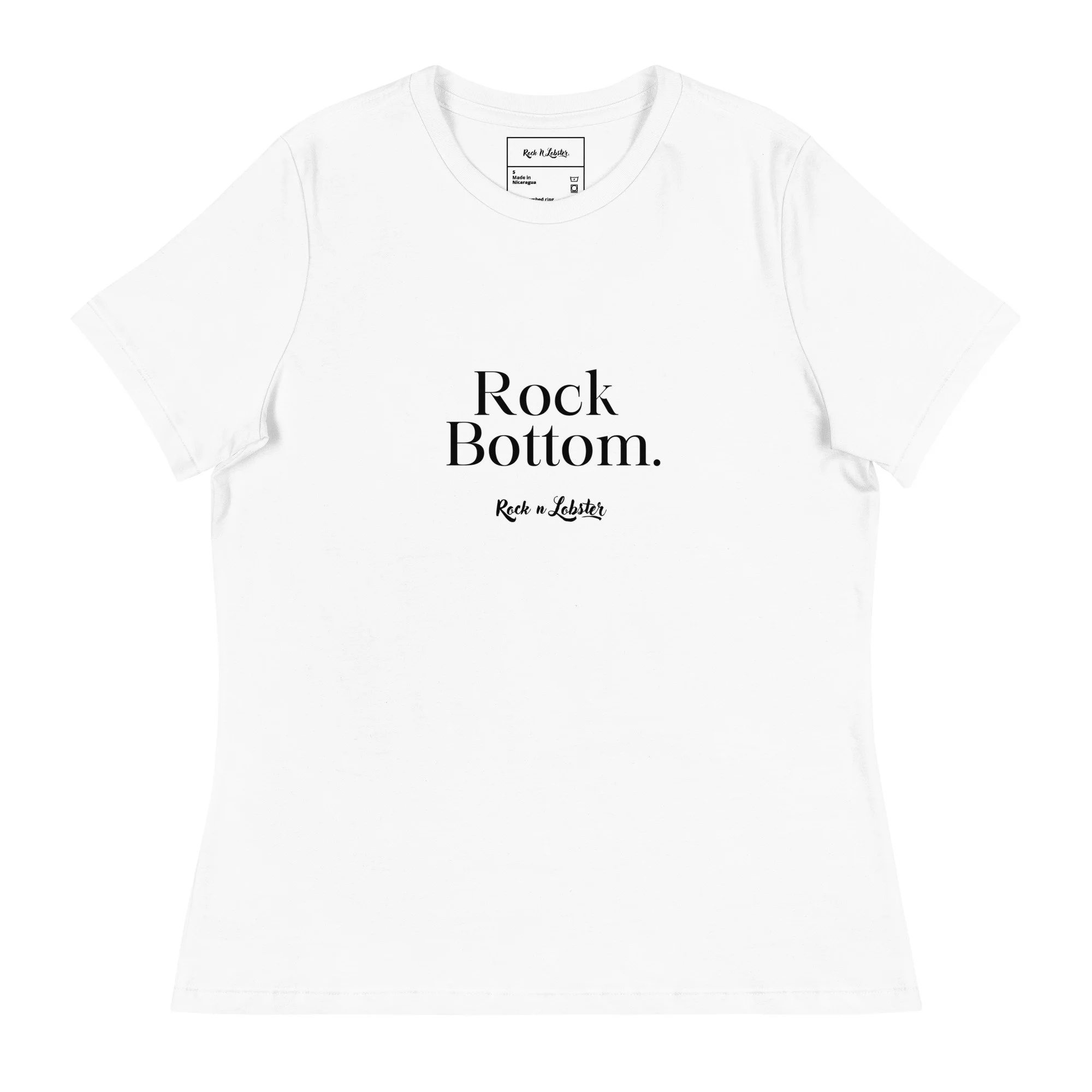 Rock Bottom T-Shirt for women in white
