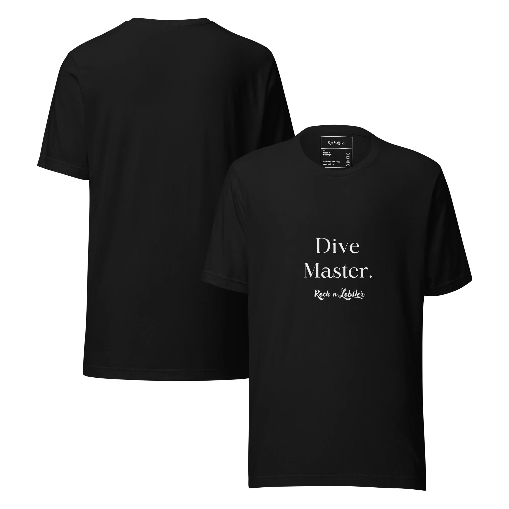 Dive Master T- Shirt For Men in Black