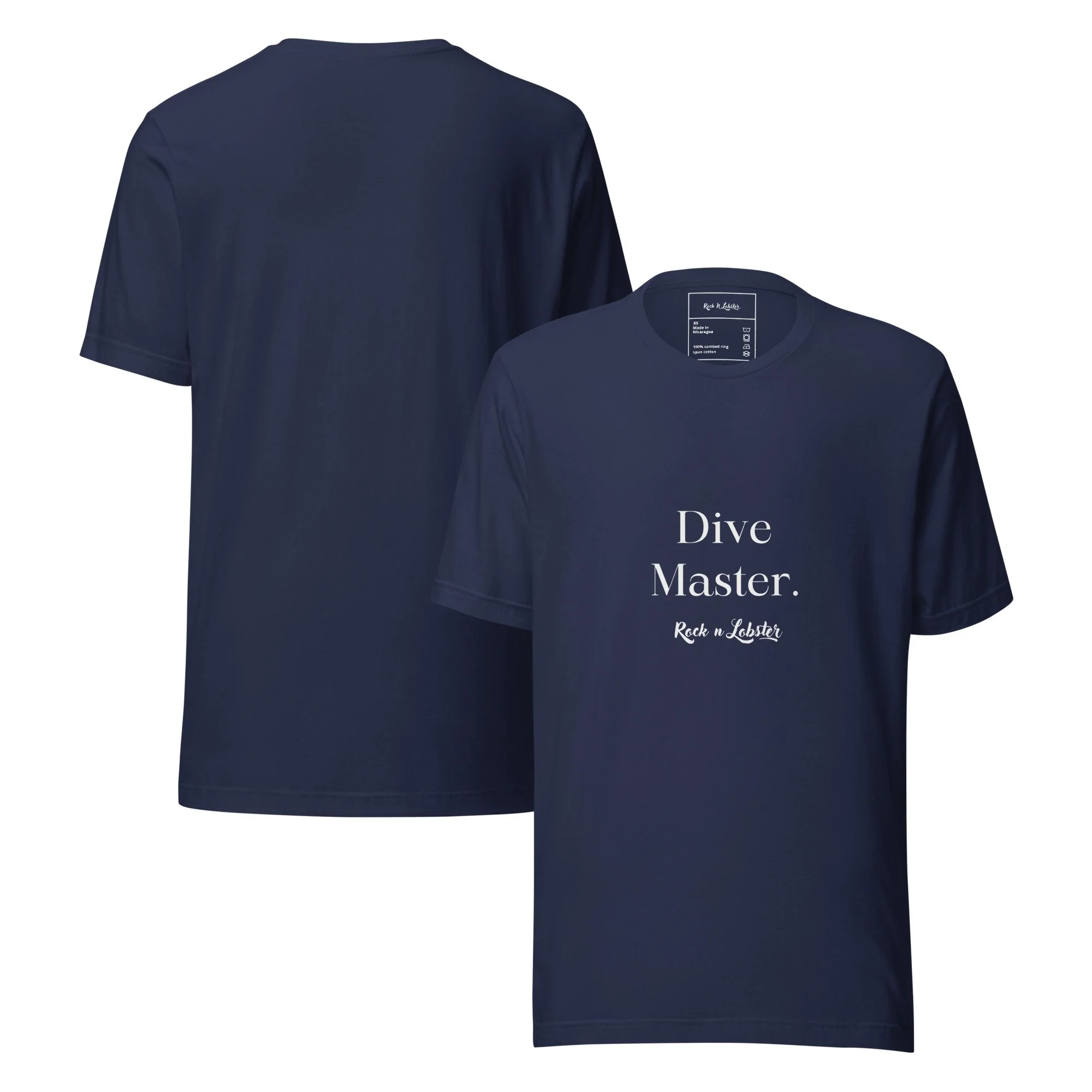 Dive Master T- Shirt For Men in Black