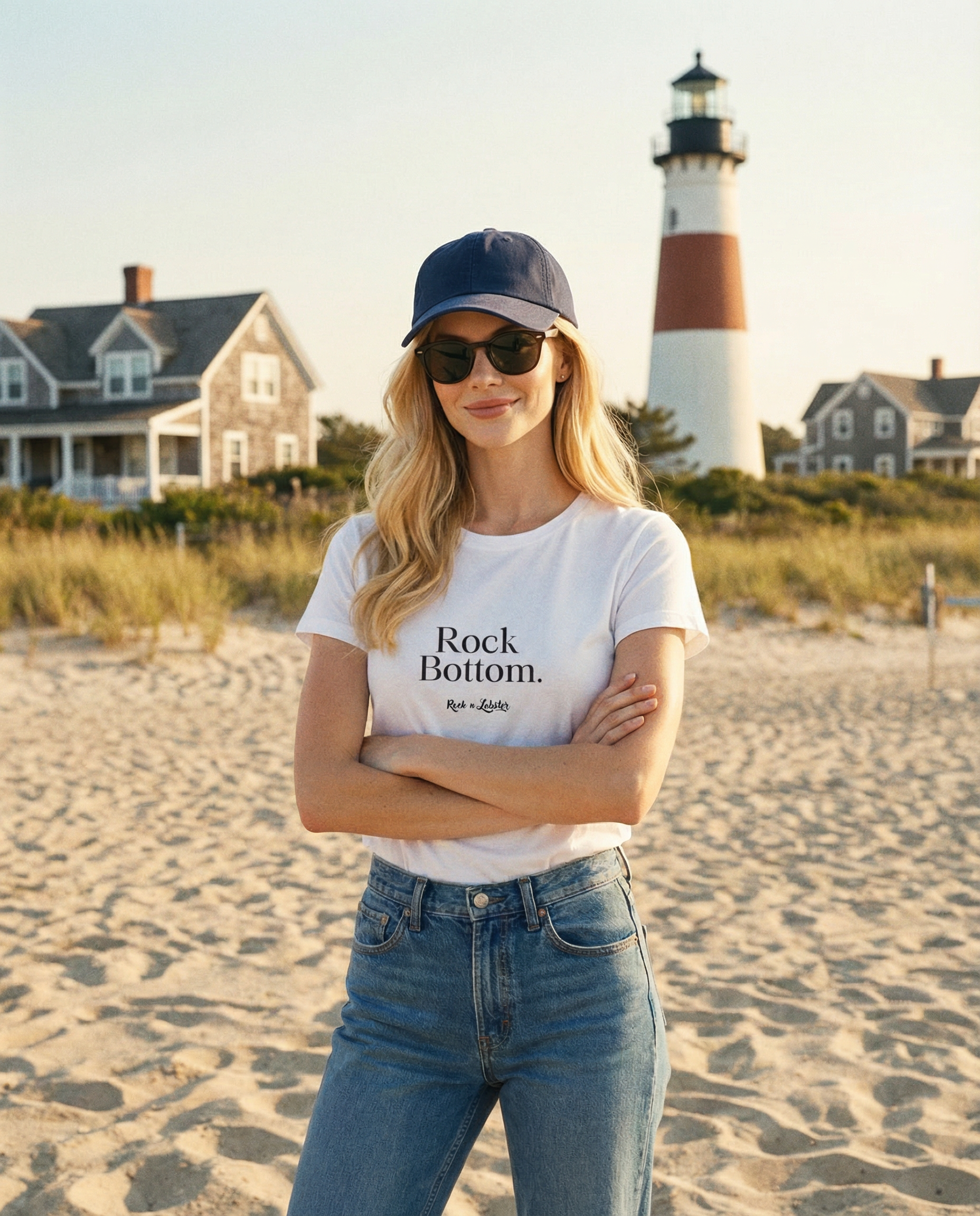 Rock Bottom T-Shirt for women in white