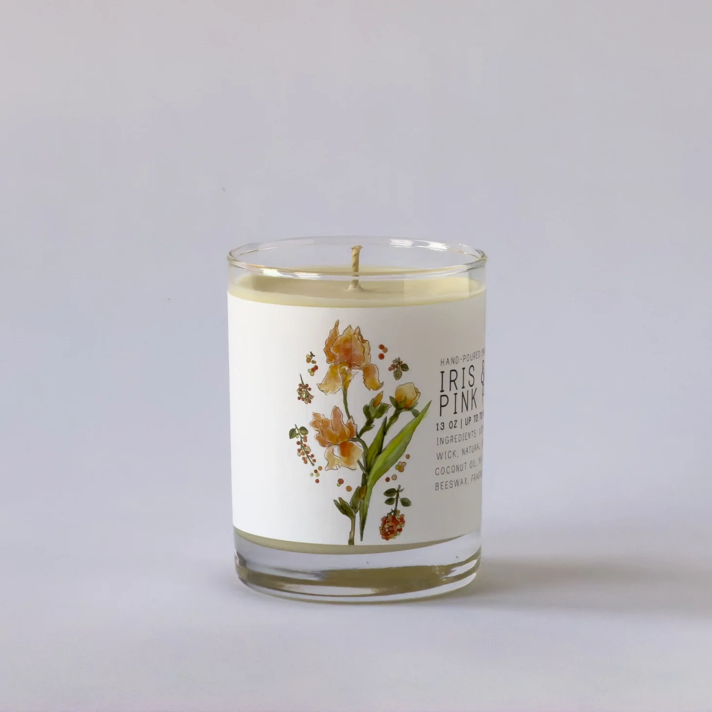 Iris + Pink Peppercorn Just Bee Candle