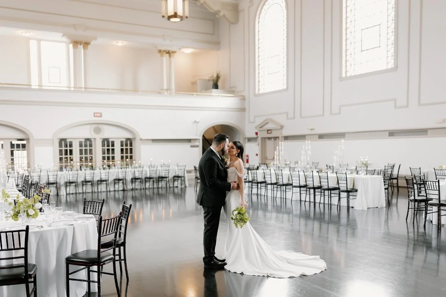 Forever begins in the ballroom ✨

Venue: @harroeastballroom @bridgetrstorer 
Design + Planner: @xoerika.co&nbsp;
Models: @nicolepowlina + @benbabcock&nbsp;
Photo: @sheridanpaigephotography&nbsp;
Dress: @bridalby_j 
Florals: @kittelbergerweddings&nbsp