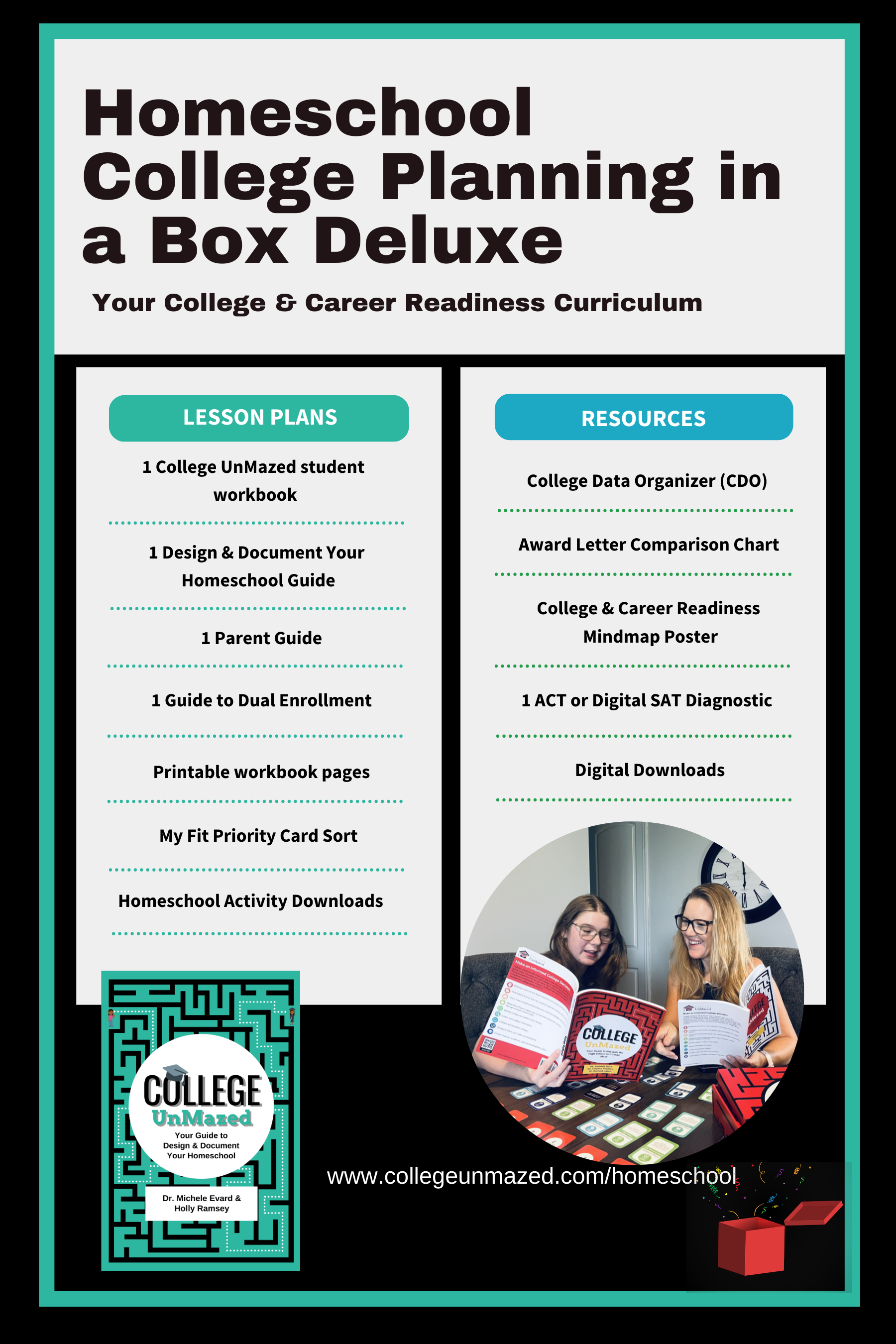 College UnMazed: Homeschool Planning in a Box Deluxe Version