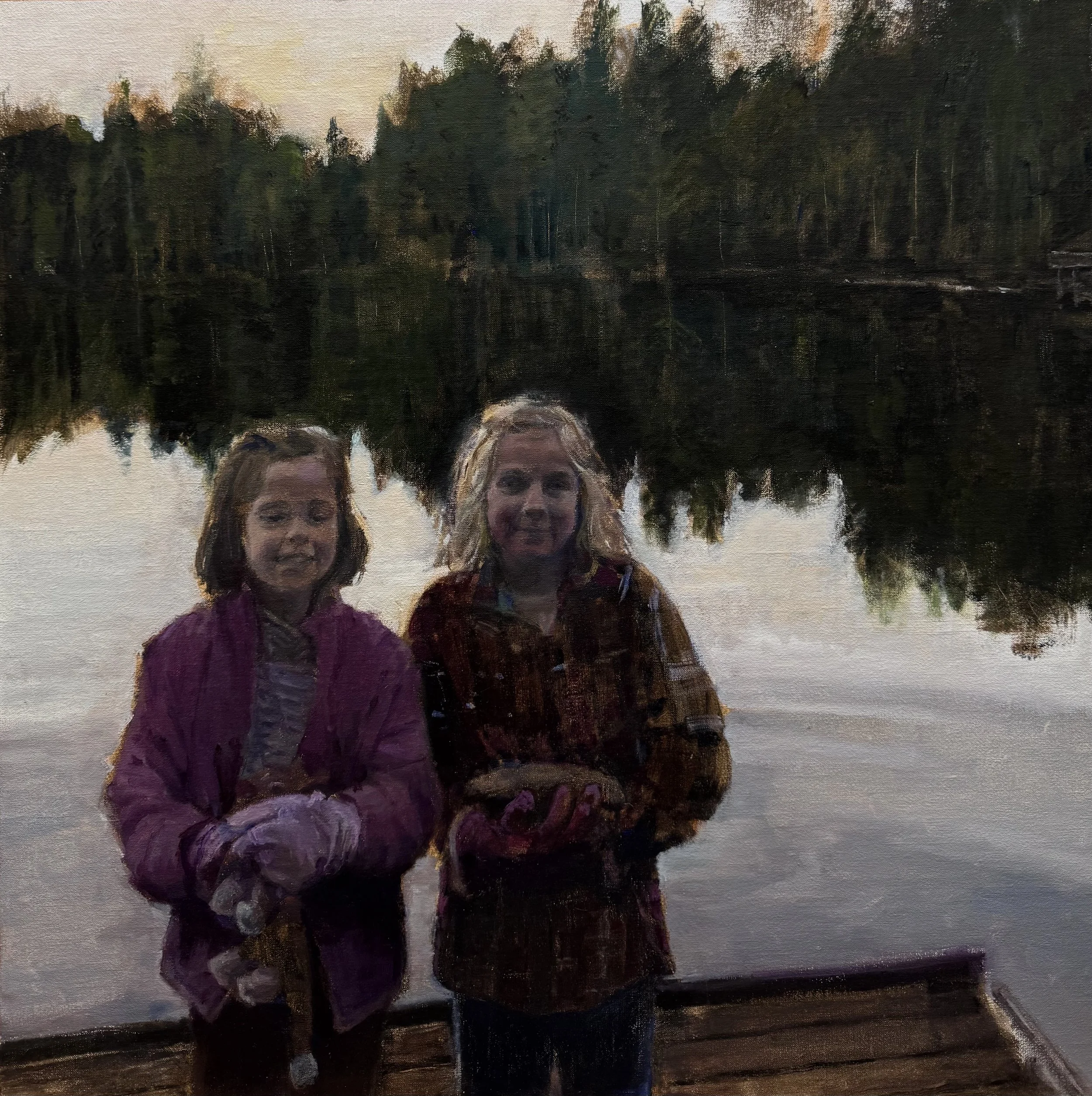 Bucko 'n'  Bronco
18 x 18, oil on linen panel

