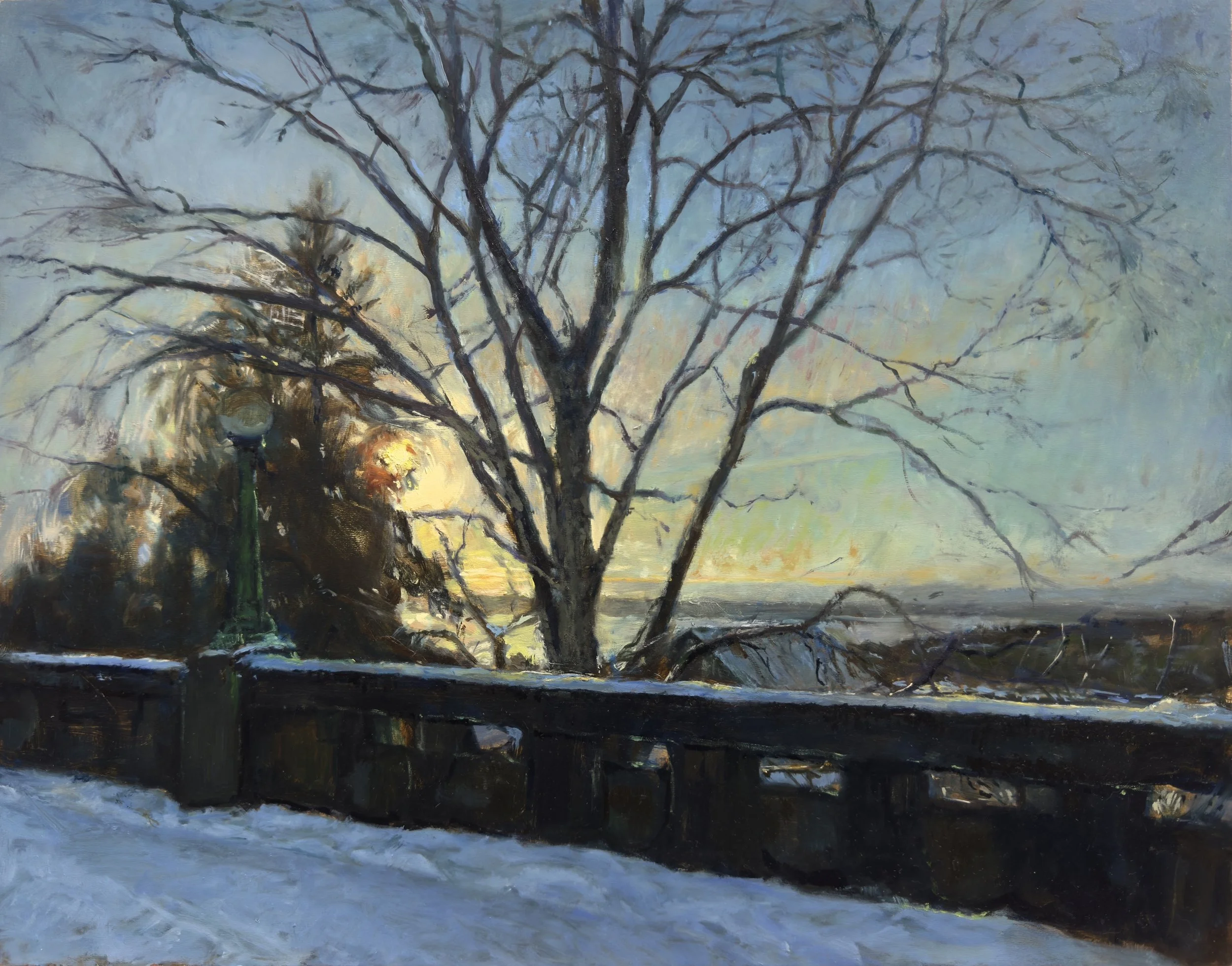 Viewpoint After Snow
11 x 14,  oil on panel