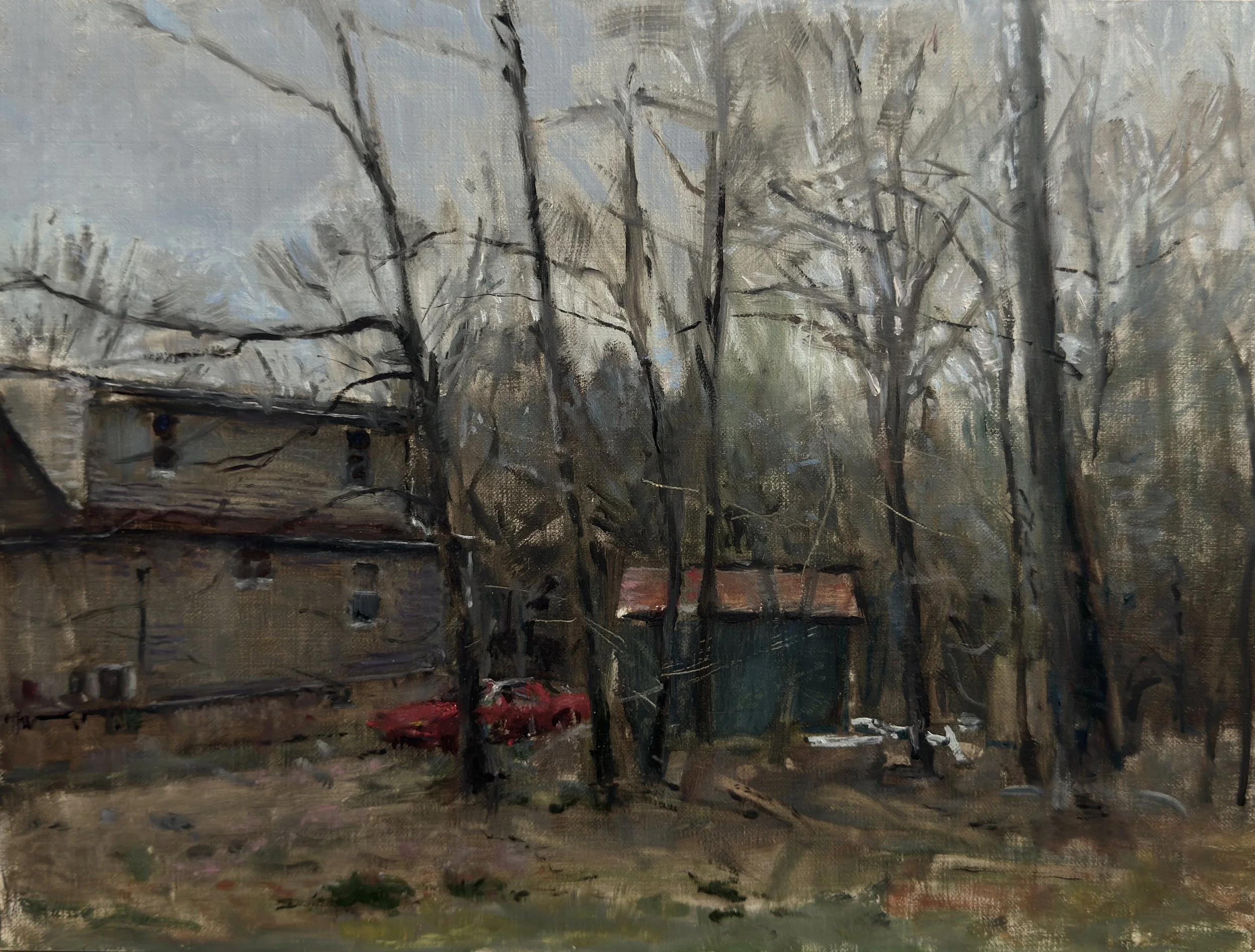 Red Car
9 x 12,  oil on panel