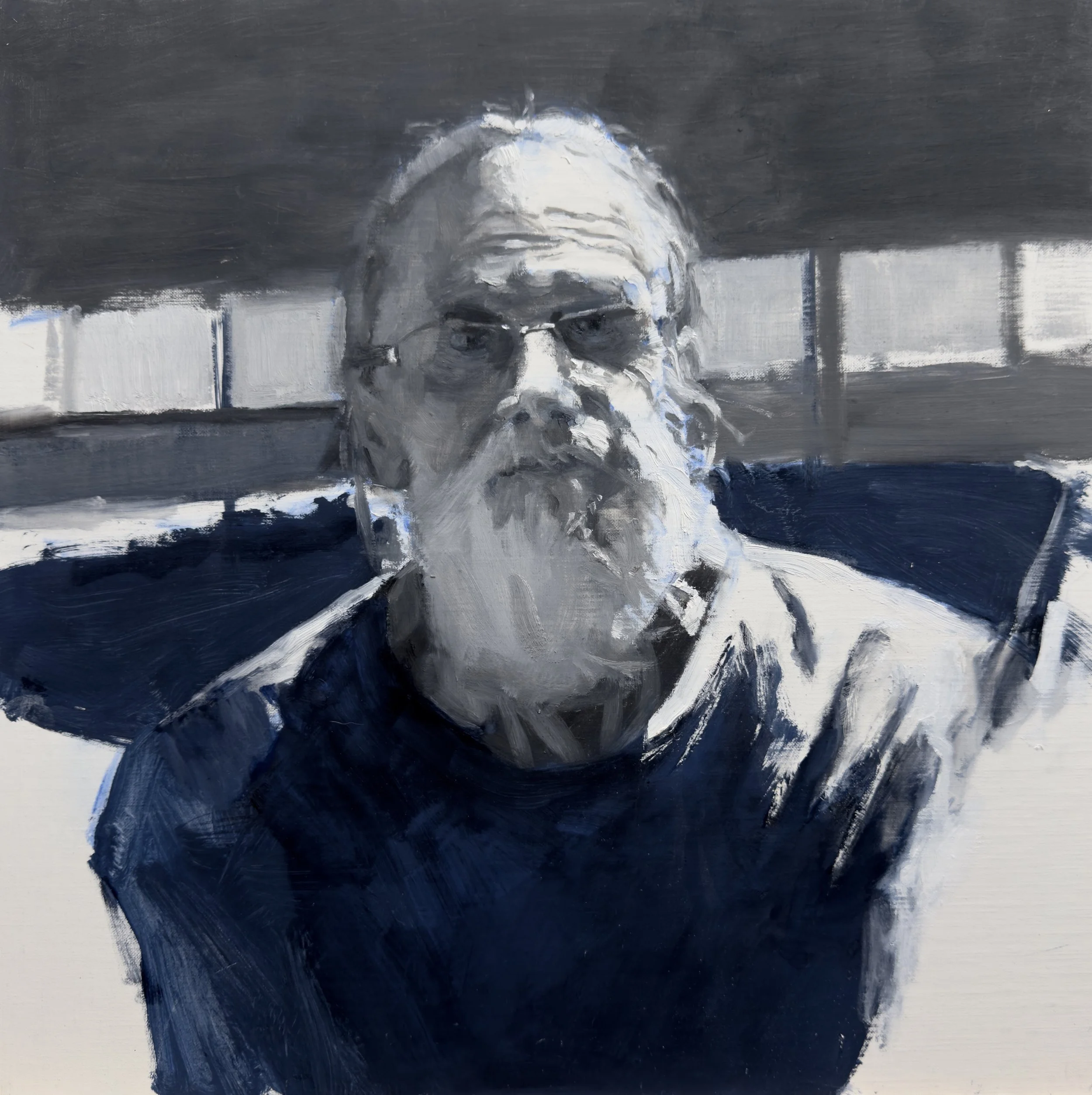 Reluctant Sitter
 oil sketch