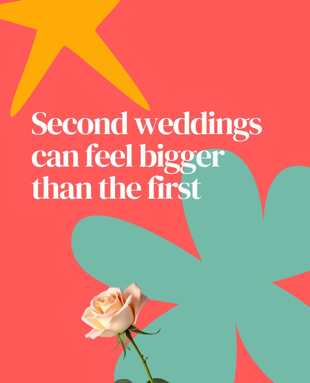 I asked a some people who've been married more than once how it felt the next time around. ⁠
⁠
And, someone said to me... 'it was a far bigger decision this time than the first.' ⁠
⁠
I get that. ⁠
This time, with no cloak of naivety, with the knowled