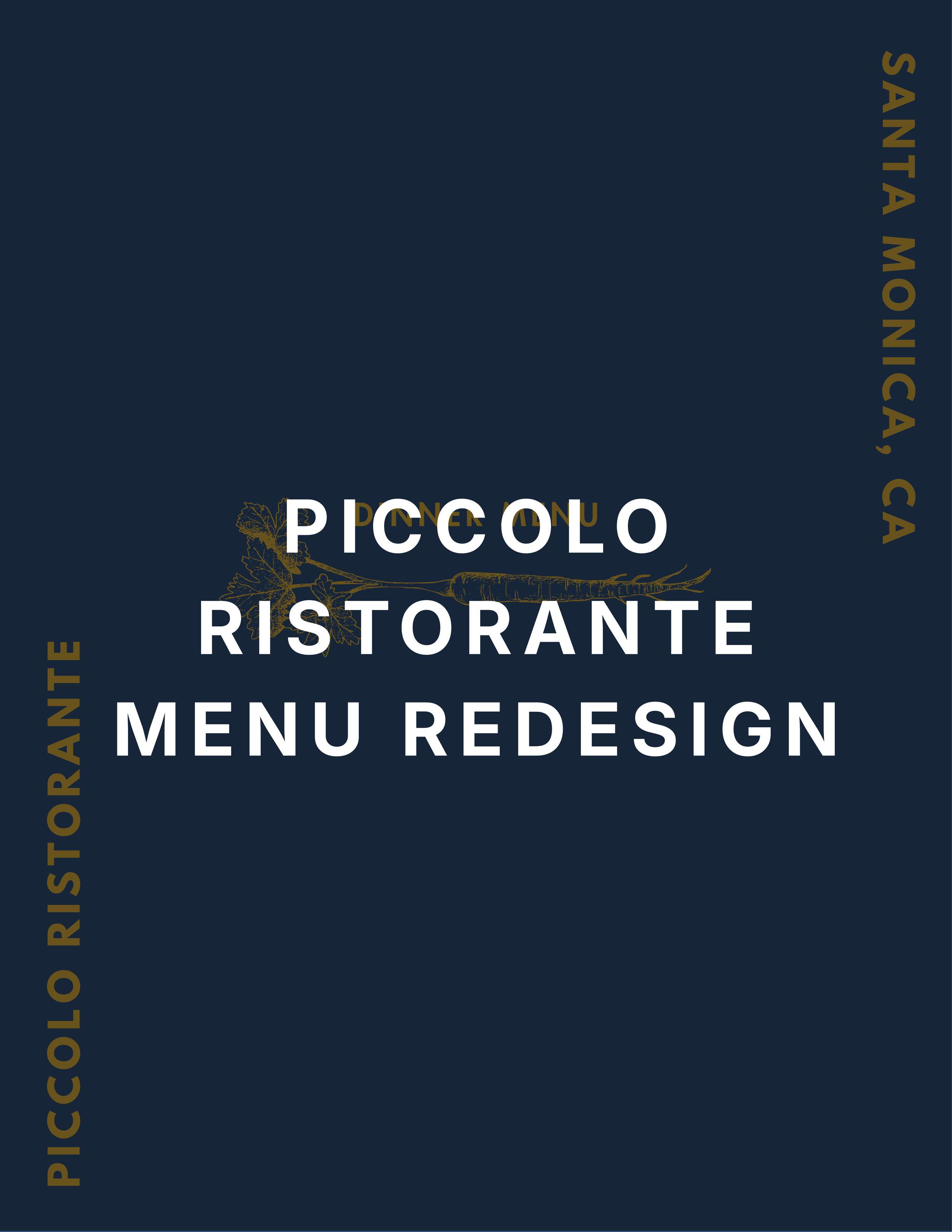 Piccolo Ristorante Menu Redesign