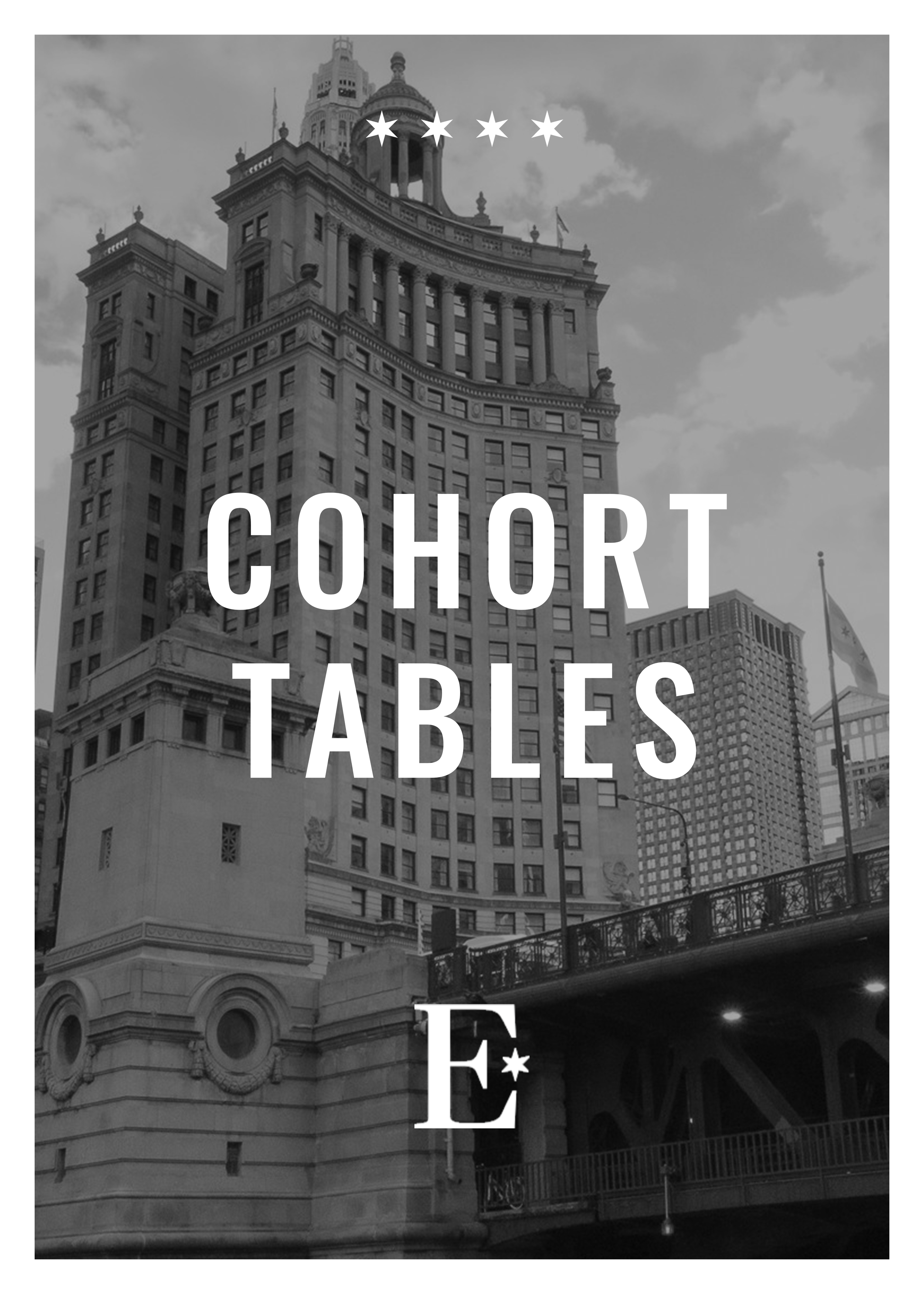 Signage materials for our Cohort Tables project.