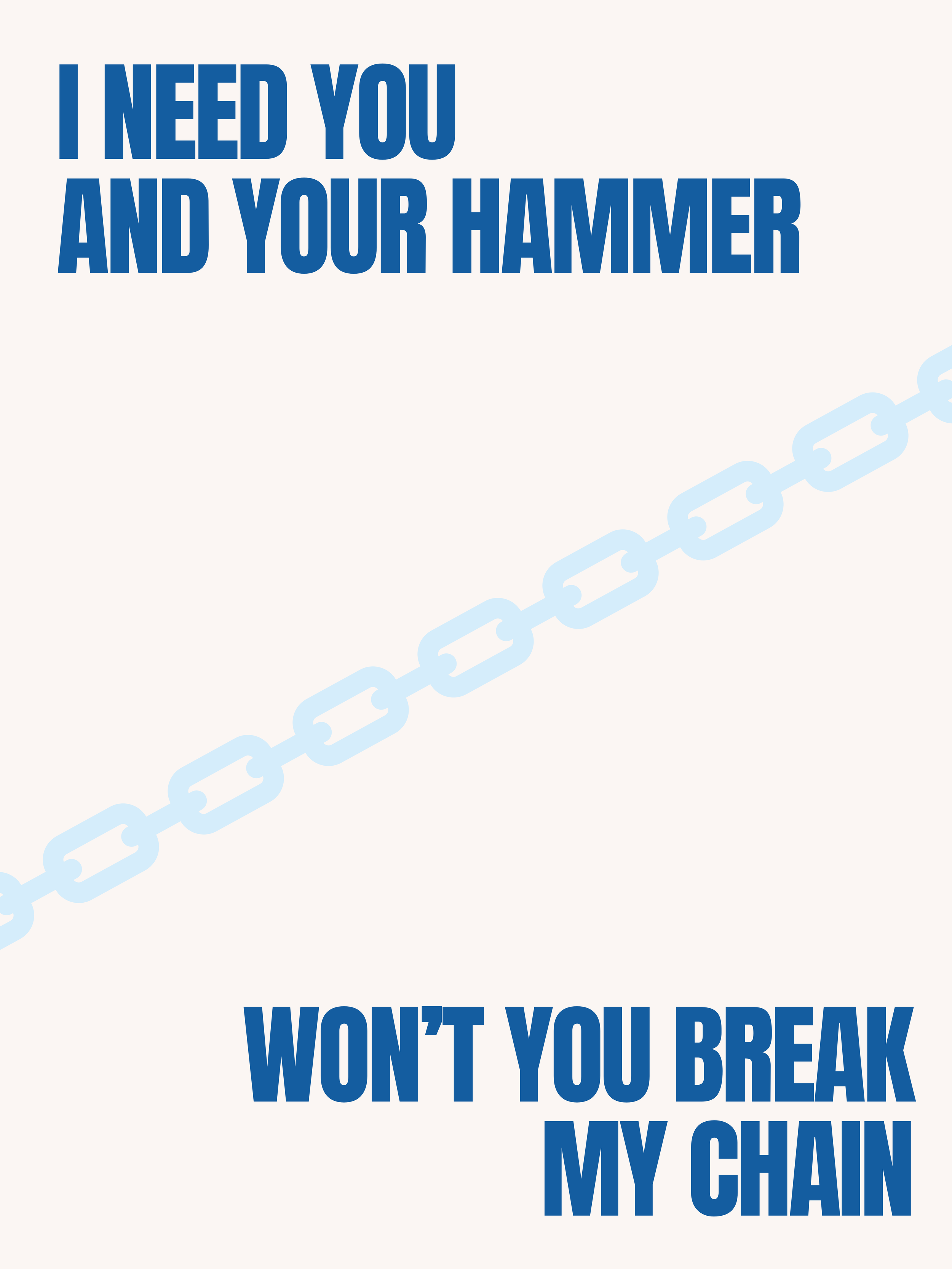 Lyric poster for "Gravity Blues". 