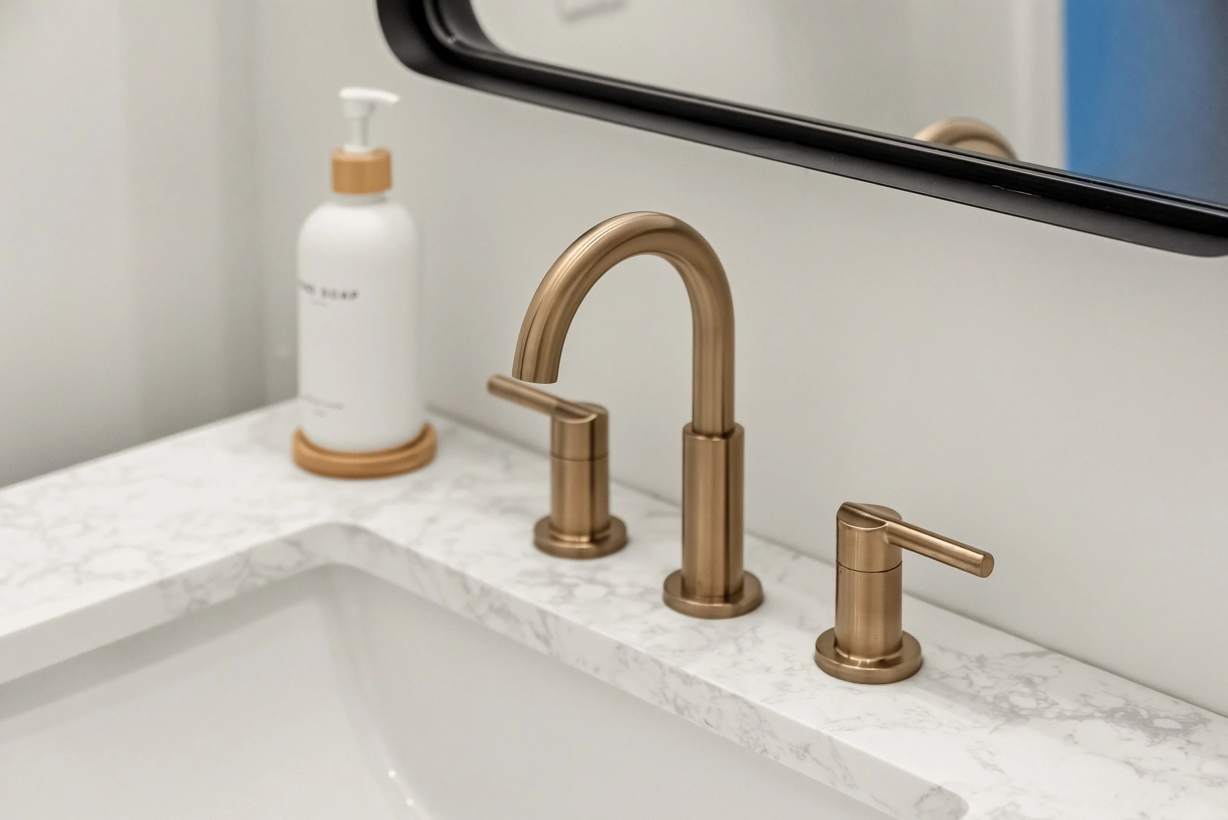 Must-have bathroom toiletries at your fingertips.