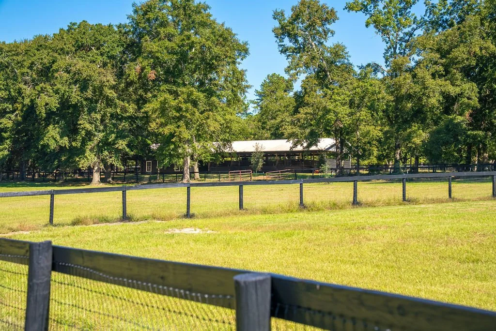 Cottage pasture and main pasture looking out toward barn