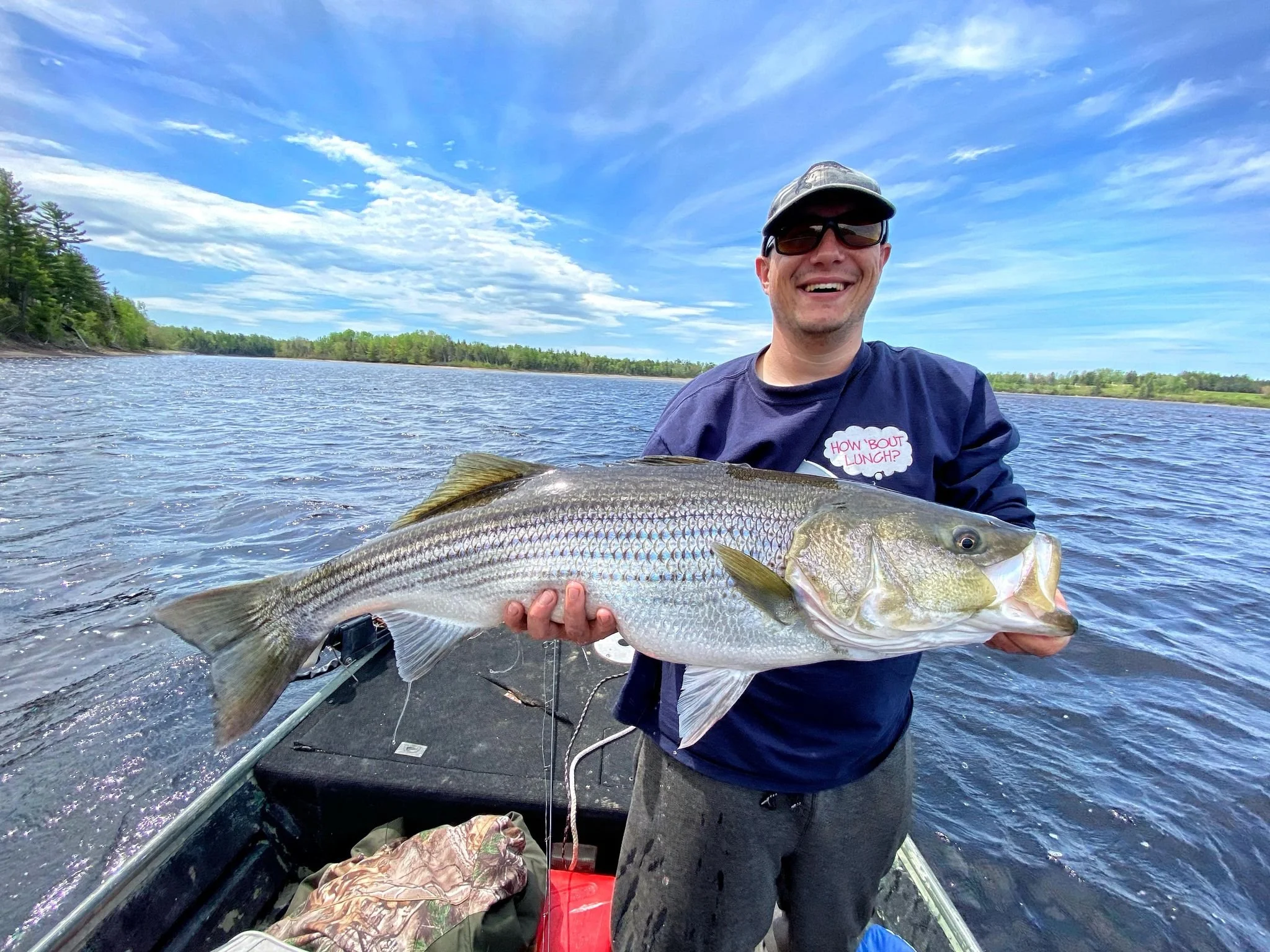 Striped bass guided tours in Miramichi New Brunswick