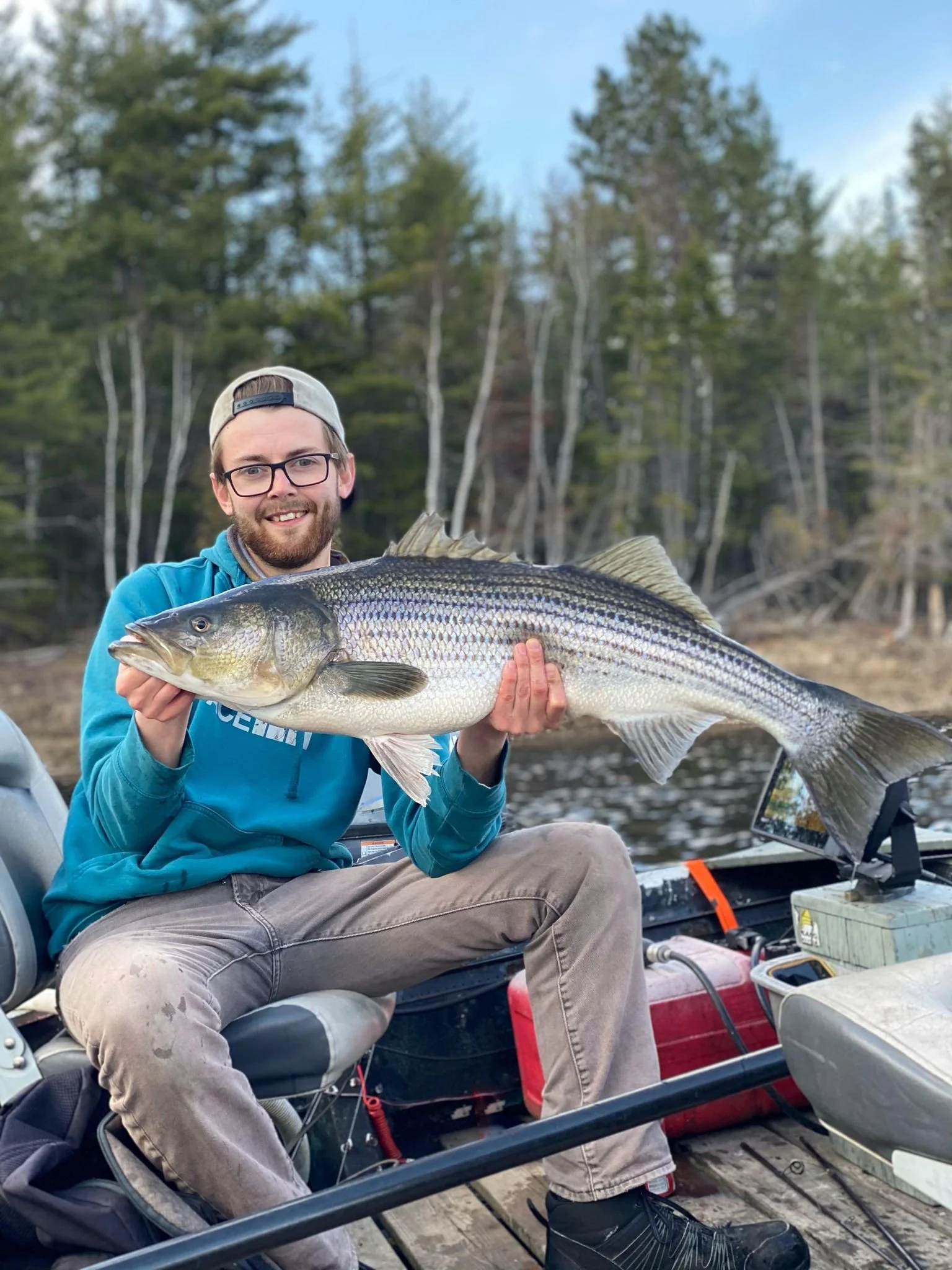 Striped bass guided tours in Miramichi New Brunswick