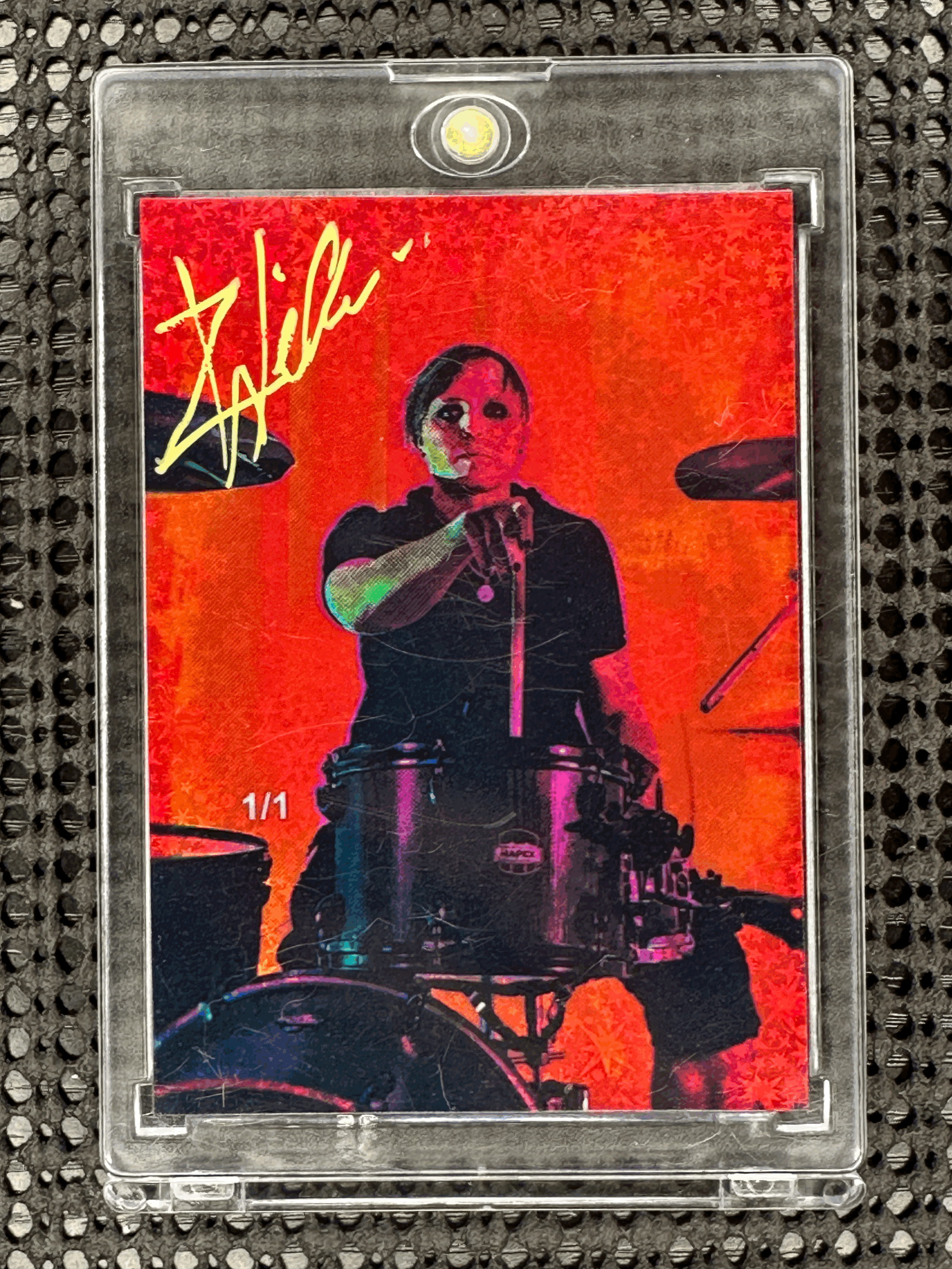 Zach Drum Kit Signed Foil Card 1/1