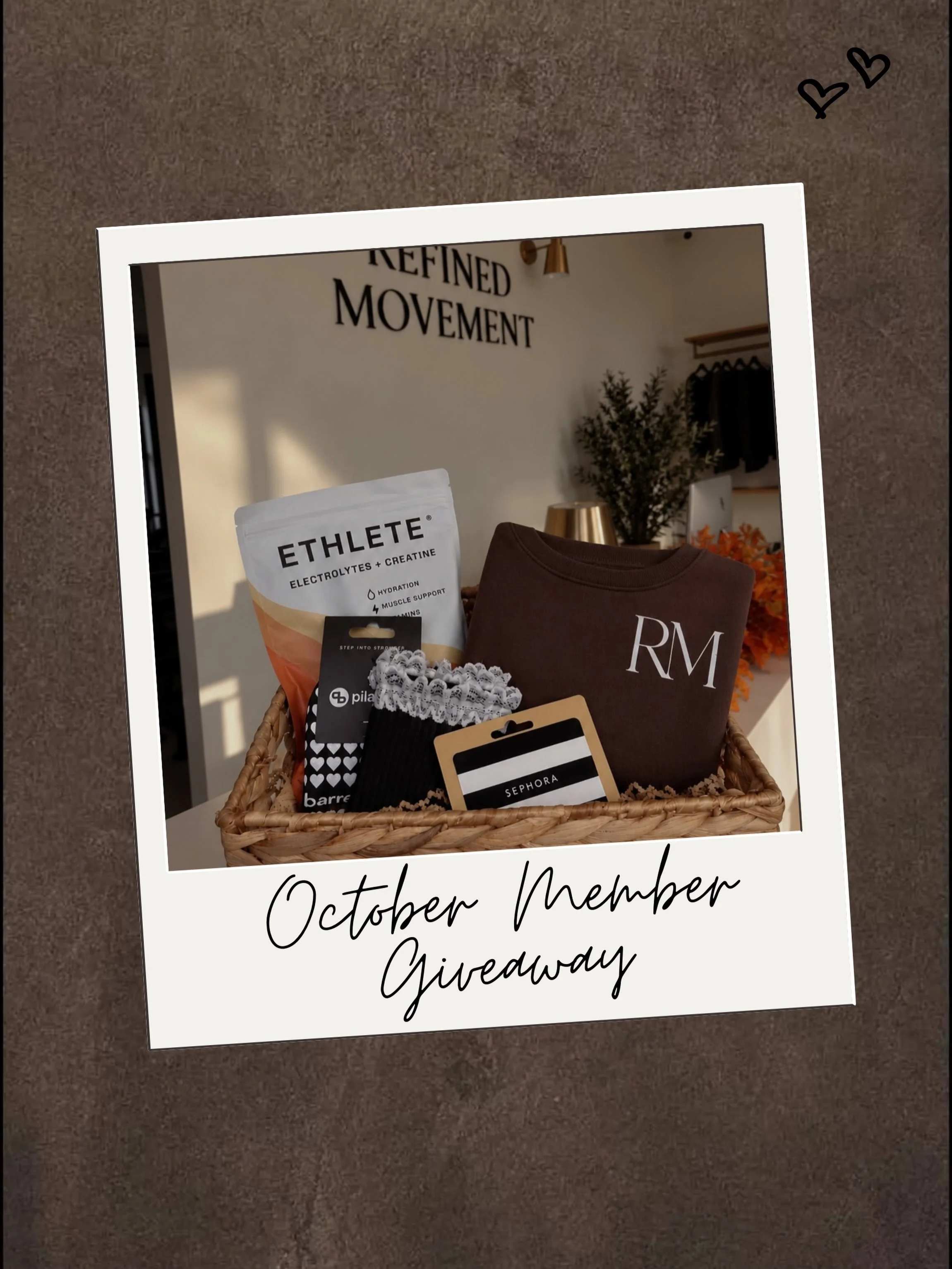 SHARE THE MOVEMENT ✨

All October long, RM members who bring a guest that is new to Refined Movement will earn an entry into our October giveaway.

Each first-time RM guest = 1 entry
Maximum of 2 entries per member.

At the end of the month, one winn