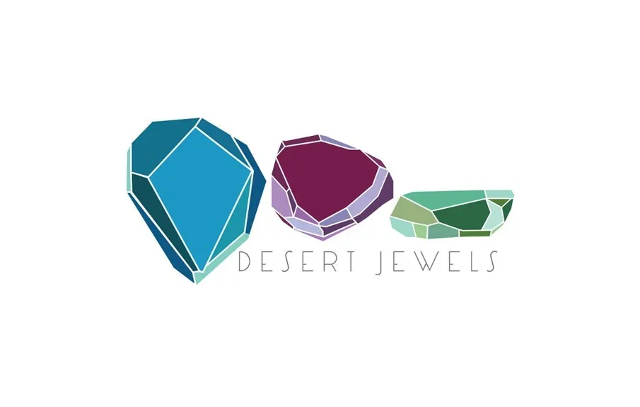 Logo and brand design for Desert Jewels.