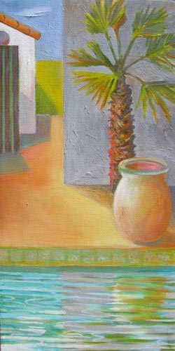 The Back Bungalow,
12 x 6 inches,
Oil on canvas,
$550 framed