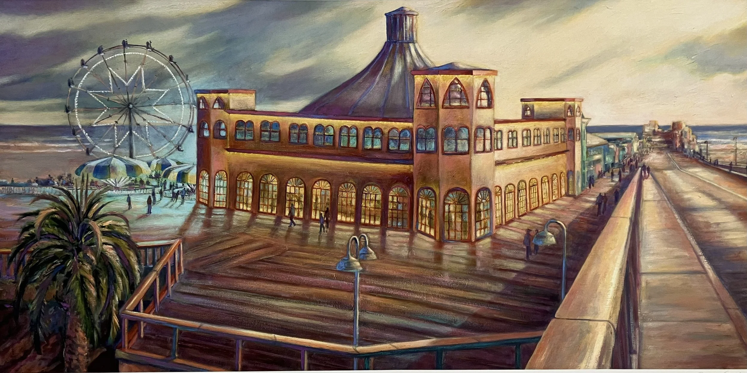 Santa Monica Carousel,
Limited edition print,
17.75 x 36 in,
$400