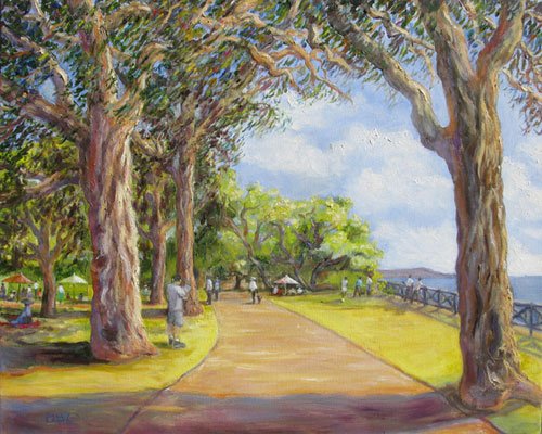Old Eucalyptus – Palisades Park,
16 x 20 inches,
Oil on canvas,
$1100
 