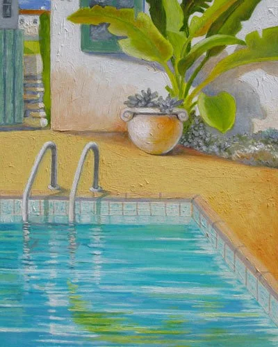 Afternoon Dip,
10 x 8 inches,
Oil on board,
$650 framed,
 SOLD