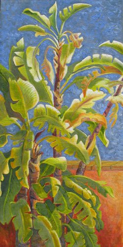 Giant Bird of Paradise,
16 x 8 inches,
Oil on canvas,
$650 framed
