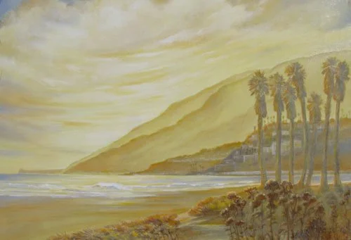 Palms At Temescal & PCH
20 x 30 inches,
Oil on canvas,
$1700