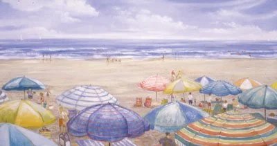 At the Beach,
18 x 36 inches,
Oil on Canvas,
$1800,
 SOLD