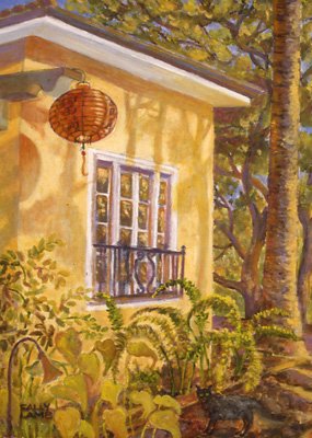 Morning Sun on Red Lantern,
16 x 12 inches,
Oil on Board,
$550