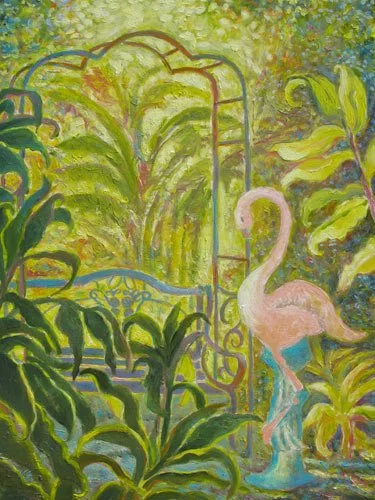 Vintage Flamingo,
12 x 9 inches,
Oil on board,
$550 framed