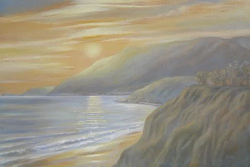 Soft Sunset From Adelaide Dr.,
12 x 24 inches,
Oil on canvas,
$1200