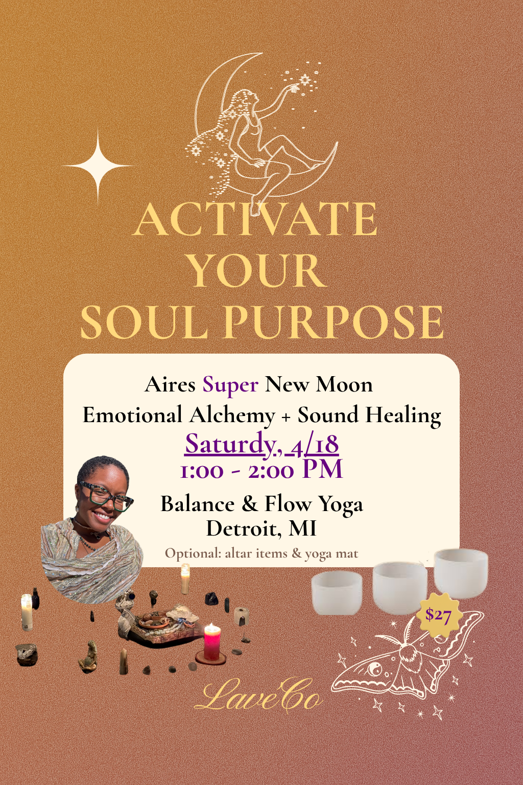 4/18 New Moon Ceremony: Emotional Alchemy & Sound Healing