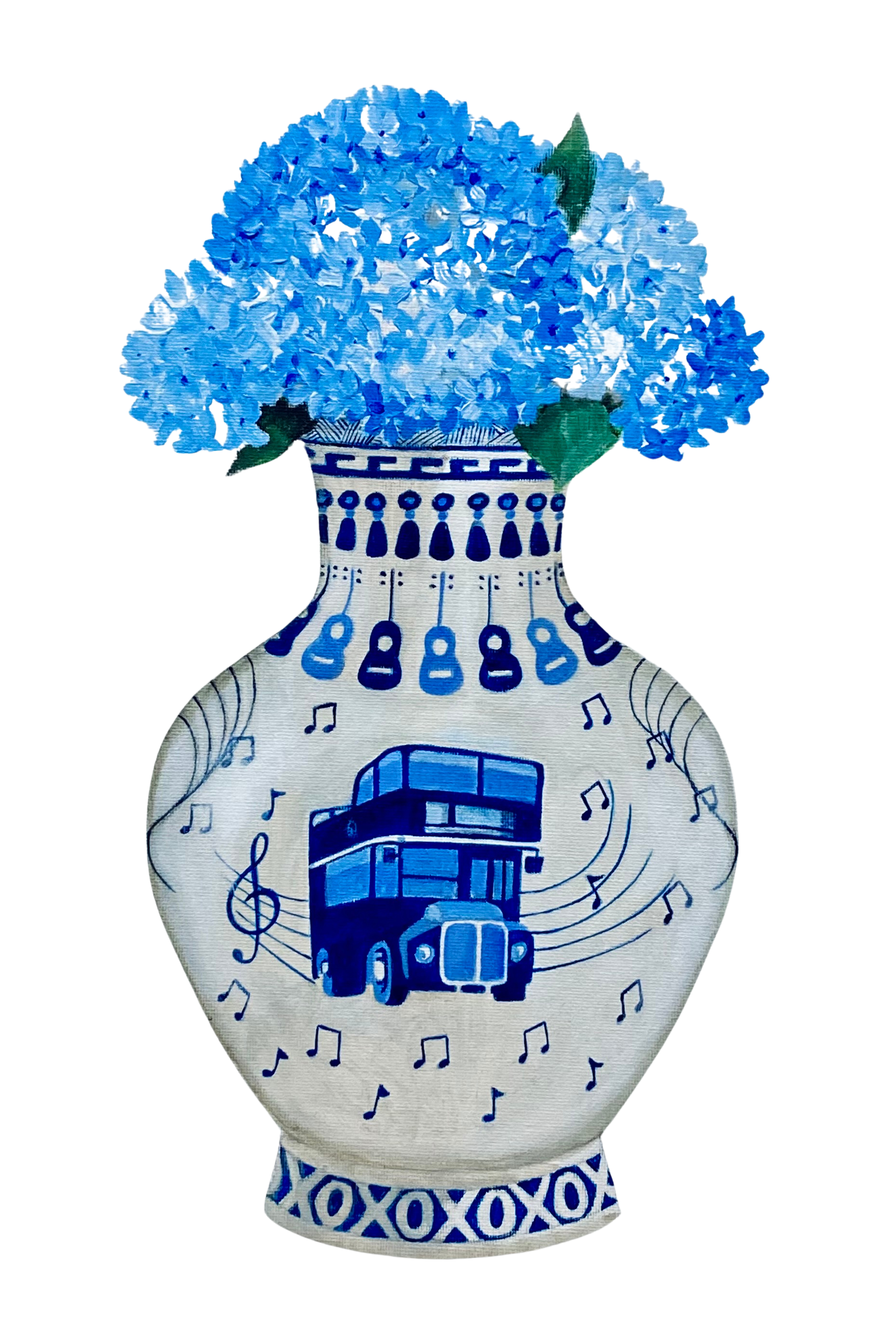 Ole Miss Double Decker Arts Festival Vase